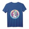 Süßes Baby-Einhorn inmitten bunter Sterne - Magisches Kinder T-Shirt für Einhorn-Fans und Fantasy-Liebhaber