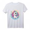 Süßes Baby-Einhorn inmitten bunter Sterne - Magisches Kinder T-Shirt für Einhorn-Fans und Fantasy-Liebhaber