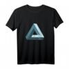 Impossible Penrose Triangel 3D Optische Illusion T-Shirt – Mathematisches Kunstdesign für Nerds & Kunstliebhaber