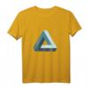 Impossible Penrose Triangel 3D Optische Illusion T-Shirt – Mathematisches Kunstdesign für Nerds & Kunstliebhaber