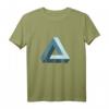 Impossible Penrose Triangel 3D Optische Illusion T-Shirt – Mathematisches Kunstdesign für Nerds & Kunstliebhaber