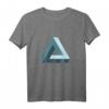 Impossible Penrose Triangel 3D Optische Illusion T-Shirt – Mathematisches Kunstdesign für Nerds & Kunstliebhaber