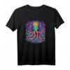 Psychedelisches Schwarzlicht-Poster mit Octopus - Trippy 70er Jahre Hippie-Kunst für Geburtstags- und Feiertagsgeschenke