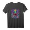 Psychedelisches Schwarzlicht-Poster mit Octopus - Trippy 70er Jahre Hippie-Kunst für Geburtstags- und Feiertagsgeschenke