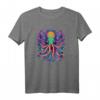 Psychedelisches Schwarzlicht-Poster mit Octopus - Trippy 70er Jahre Hippie-Kunst für Geburtstags- und Feiertagsgeschenke