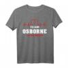 OSBORNE Nachname Familien-T-Shirt - Team OSBORNE Lifetime Member Shirt für Familienfeiern, Geburtstage, Weihnachten & Feiertage