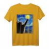 Sternennacht Katze T-Shirt - Lustiges Van Gogh Katzenmotiv für Katzenliebhaber, Mutter, Vater, Geschenk für Halloween, Vatertag, Muttertag, Geburtstag & Feiertage
