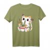 Lustiges Japanisches Anime Katze Ramen Nudeln Kawaii T-Shirt – Niedliches Manga Design für Katzen- und Anime-Liebhaber für Damen, Herren & Kinder