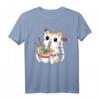 Lustiges Japanisches Anime Katze Ramen Nudeln Kawaii T-Shirt – Niedliches Manga Design für Katzen- und Anime-Liebhaber für Damen, Herren & Kinder