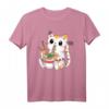 Lustiges Japanisches Anime Katze Ramen Nudeln Kawaii T-Shirt – Niedliches Manga Design für Katzen- und Anime-Liebhaber für Damen, Herren & Kinder