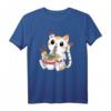 Lustiges Japanisches Anime Katze Ramen Nudeln Kawaii T-Shirt – Niedliches Manga Design für Katzen- und Anime-Liebhaber für Damen, Herren & Kinder