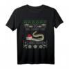 Aal I want for Christmas - Lustiges Angler T-Shirt mit Weihnachtsmann Motiv für Hobbyangler und Fischer als Ugly Christmas Sweater Geschenk