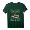 Aal I want for Christmas - Lustiges Angler T-Shirt mit Weihnachtsmann Motiv für Hobbyangler und Fischer als Ugly Christmas Sweater Geschenk