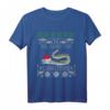 Aal I want for Christmas - Lustiges Angler T-Shirt mit Weihnachtsmann Motiv für Hobbyangler und Fischer als Ugly Christmas Sweater Geschenk