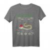 Aal I want for Christmas - Lustiges Angler T-Shirt mit Weihnachtsmann Motiv für Hobbyangler und Fischer als Ugly Christmas Sweater Geschenk