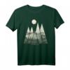WALD Nebliger Wald Natur Minimalismus Geometrisch T-Shirt – Perfektes Outfit für Outdoor-Abenteuer & Natur-Liebhaber