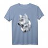 Wolf-Doppelbelichtungs-T-Shirt – Surreale Tierkunst für Natur- und Wildtierliebhaber, perfekt als Geschenk für Outdoor-Enthusiasten, Jäger & Camper