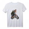 Monkey Bike T-Shirt mit Affen Cartoon Illustration – Lustiges Streetwear für Motorrad- und Cartoon-Fans