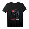 King Pong - Lustiges Gorilla Affen Tischtennis T-Shirt für Fans, Spieler & Trainer – Perfektes Geschenk für Vereinsmitglieder & Tierfreunde