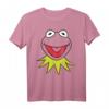 HapKitten The Muppets Kermit Big Face T-Shirt - Offiziell Lizenzierte Muppets Bekleidung für Geburtstagsfans
