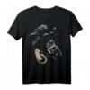 Affe Schimpanse mit Sonnenbrille und Kopfhörer T-Shirt – Lustiges und cooles Tierdesign für Musikliebhaber und Tierfans