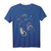Affe Schimpanse mit Sonnenbrille und Kopfhörer T-Shirt – Lustiges und cooles Tierdesign für Musikliebhaber und Tierfans
