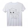 Niedliches Affen-Motiv zum Bemalen & Ausmalen für Kinder - Kreatives DIY T-Shirt für Geburtstag, Weihnachten & Bastelparty
