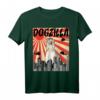 Retro Dogzilla Japanisch Afghanischer Windhund T-Shirt – Lustiges Tiermotiv für Hundeliebhaber & Retro-Design Fans