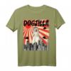 Retro Dogzilla Japanisch Afghanischer Windhund T-Shirt – Lustiges Tiermotiv für Hundeliebhaber & Retro-Design Fans