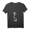 HapKitten Peter Pan Tinkerbell Airbrush Style Sketch T-Shirt mit V-Ausschnitt – Originelles Fan-Shirt für Fans & Feiern