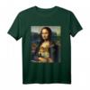 Mona Lisa mit Shiba Inu Hund Druck T-Shirt – Originelles Geschenk für Kunst- und Hundeliebhaber zu Geburtstag, Weihnachten & Partys