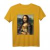 Mona Lisa mit Shiba Inu Hund Druck T-Shirt – Originelles Geschenk für Kunst- und Hundeliebhaber zu Geburtstag, Weihnachten & Partys