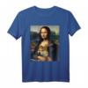 Mona Lisa mit Shiba Inu Hund Druck T-Shirt – Originelles Geschenk für Kunst- und Hundeliebhaber zu Geburtstag, Weihnachten & Partys