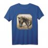 Amerikanisches Alt-Westen Pferd T-Shirt mit Quarter Horse Design - Klassisch geschnitten, doppelt genähter Saum