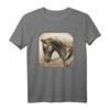 Amerikanisches Alt-Westen Pferd T-Shirt mit Quarter Horse Design - Klassisch geschnitten, doppelt genähter Saum