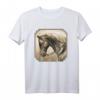 Amerikanisches Alt-Westen Pferd T-Shirt mit Quarter Horse Design - Klassisch geschnitten, doppelt genähter Saum