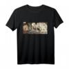 Japanisches Kunsttriptychon T-Shirt mit Skelett und Hexe - Perfekt für Manga-, Anime- und Kunstfans