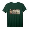 Japanisches Kunsttriptychon T-Shirt mit Skelett und Hexe - Perfekt für Manga-, Anime- und Kunstfans