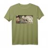 Japanisches Kunsttriptychon T-Shirt mit Skelett und Hexe - Perfekt für Manga-, Anime- und Kunstfans