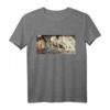 Japanisches Kunsttriptychon T-Shirt mit Skelett und Hexe - Perfekt für Manga-, Anime- und Kunstfans