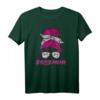 Böse Alte Frau Mama Totenkopf T-Shirt - Rebellisches Damen Design mit Messy Bun und Tattoo Grafik, Perfekt als Geschenk