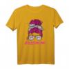 Böse Alte Frau Mama Totenkopf T-Shirt - Rebellisches Damen Design mit Messy Bun und Tattoo Grafik, Perfekt als Geschenk