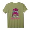 Böse Alte Frau Mama Totenkopf T-Shirt - Rebellisches Damen Design mit Messy Bun und Tattoo Grafik, Perfekt als Geschenk