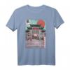 Vaporwave Japanisch Tokio Altstadt T-Shirt – Vintage Anime Kunst & Spirituelle Gebäude, Perfekt als Geschenk für Japan Fans & Kampfsportliebhaber