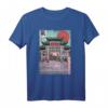 Vaporwave Japanisch Tokio Altstadt T-Shirt – Vintage Anime Kunst & Spirituelle Gebäude, Perfekt als Geschenk für Japan Fans & Kampfsportliebhaber