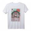 Vaporwave Japanisch Tokio Altstadt T-Shirt – Vintage Anime Kunst & Spirituelle Gebäude, Perfekt als Geschenk für Japan Fans & Kampfsportliebhaber