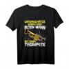Unterschätze niemals einen alten Mann mit einer Trompete T-Shirt - Lustiges Geschenk für Trompeter zum Geburtstag oder Weihnachten