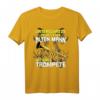 Unterschätze niemals einen alten Mann mit einer Trompete T-Shirt - Lustiges Geschenk für Trompeter zum Geburtstag oder Weihnachten