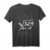 Quadratwurzel 324 = 18 Jahre Alt - Lustiges Geburtstag Geschenk T-Shirt für Mathe, Physik und Wissenschafts-Fans