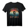 9. Geburtstag Vintage T-Shirt - Legendary Since 2014 Geschenk für Jungen, Mädchen, Brüder & Schwestern zum 9. Geburtstag